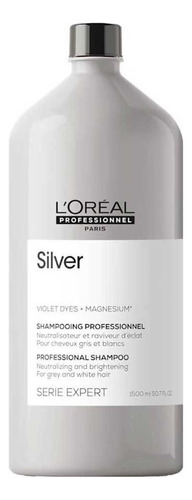 Loreal Shampoo Matizador Silver Cabellos Blancos 1500ml