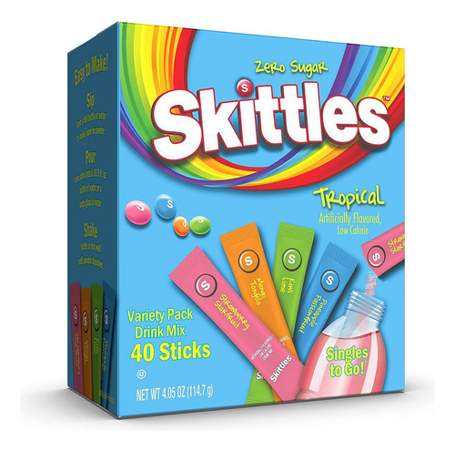 Skittles Singles To Go Paquete Variado De Sabores Tropicales