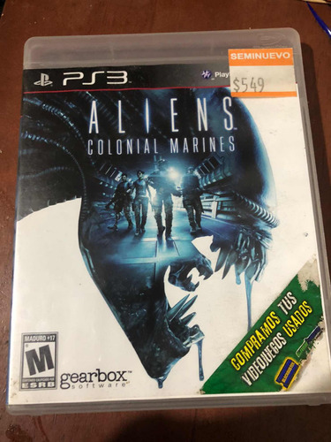 Aliens Colonial Marines Para Play Station 3 Ps3