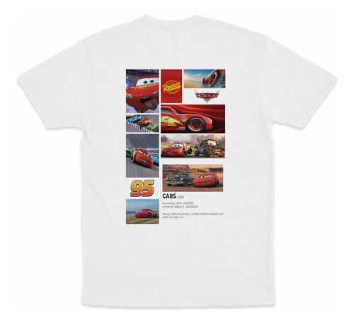 Playera Cars Rayo Mcqueen Pixar 95 Adulto Fireskull 