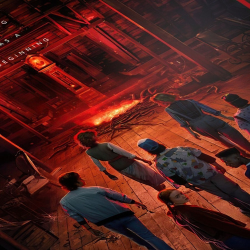 Imagen 4 de 5 de Cuadro Diseño Poster Mural Stranger Things 4 30x42 Mdf