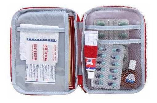 Imagem 5 de 6 de Porta Comprimidos Emergência Bordada Viagem Bolsa Pequena