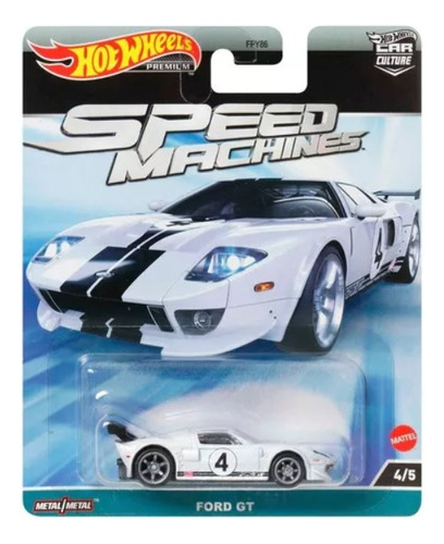 Ford Gt Speed Machines 4/5 Hot Wheels Premium Color Gris