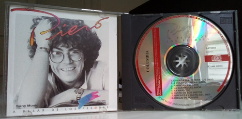 Piero - A Pesar De Los Pesares -  Cd  - Exc  - Edfargz