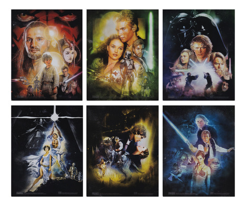 Star Wars Steelbook Episodios 1 2 3 4 5 6 Paquete Blu-ray