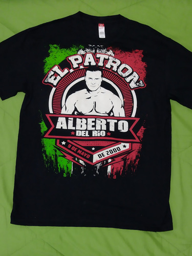 Playera Lucha Libre El Patrón Alberto Del Rio 2000 G Uso