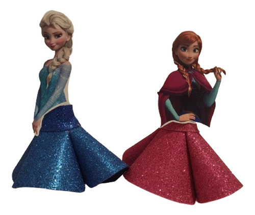 10 Tubetes Frozen - Eva Com Brilho