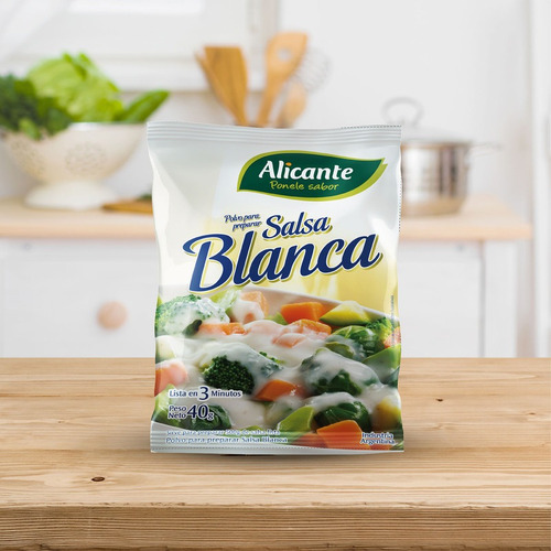 Alicante Salsa Blanca Para Preparar Lista En 3 Minutos X40 G