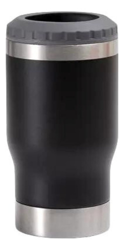 Copo Porta Cerveja Garrafa Térmica Latinha De Aço 420ml 14oz Cor Preto Liso