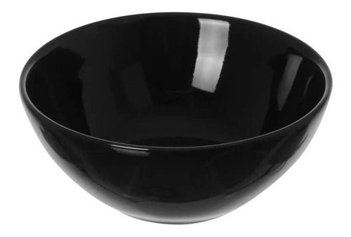 Tigela Comida Japonesa Cumbuca Bowl Em Melamina Preto 17,5cm