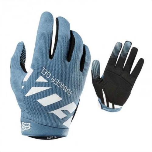 Luva Fox Ranger Gel Glove Dedo Inteiro Azul/branca Tam.m