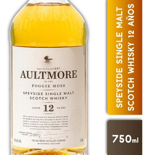 Whisky Single Malt Aultmore 12 Años 750cc 1 Unidad