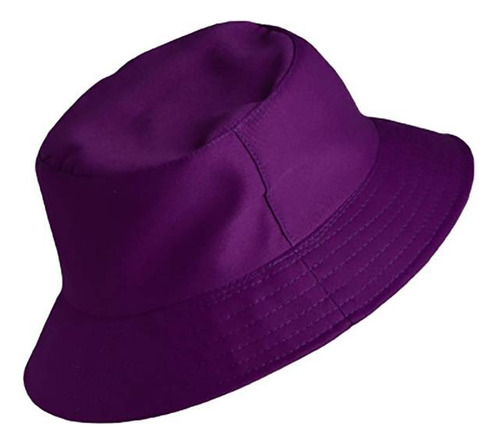 Gorro Pesquero Pescador Bucket Hat Sombrero Color Morado