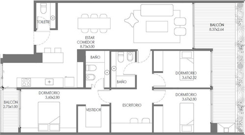 Imagen 2 de 7 de Departamento - Villa Crespo