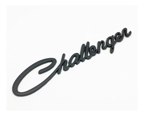 Emblema Dodge Challenger Vintage Negro Mate