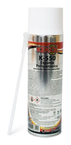 Sellador Poliuretano Expandido Espuma Aerosol Kekol K 500ml