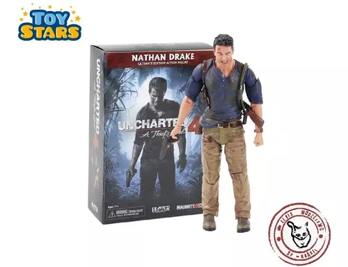 Boneco 17cm Uncharted - Nathan Drake Articulado + Acessórios