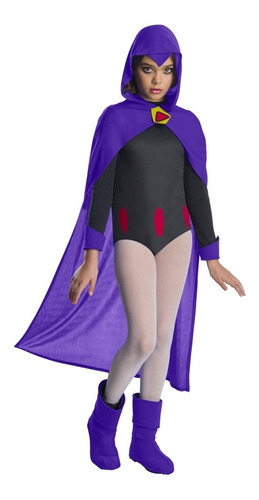 Imagen 1 de 1 de Disfraz Licencia Teen Titans Go! Raven Niña