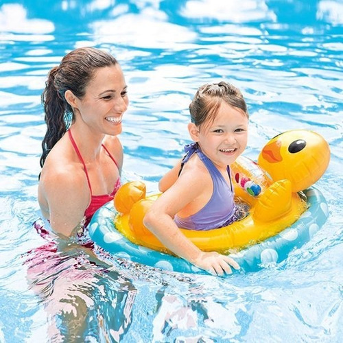 Imagen 3 de 3 de Salvavida Inflable Pato, Tortuga Y Unicornio Intex, 59570np