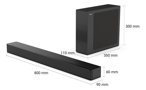 Soundbar 240w H2100 Negro Negro 45 Hz - 20 Khz