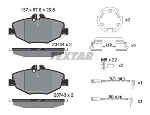 Pastilhas De Freio Diant. Mercedes E 320 2003-2010 S211