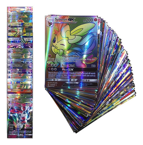20 Cartas Pokemon Gx / V Surtidas Holográficas