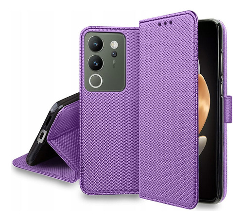 For Vivo V30 Lite 5g Pu Wallet Card Holder Flip Stand Case