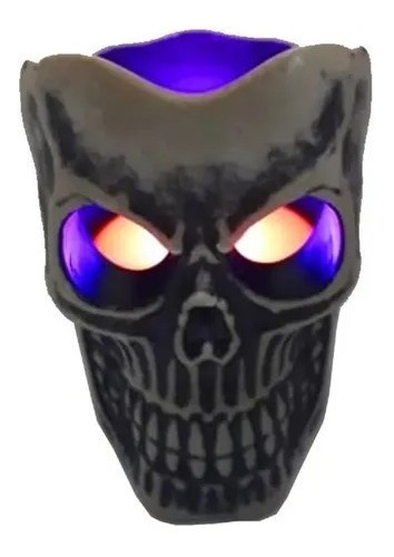 Vela Calavera Luz Led Halloween Decoracion X1