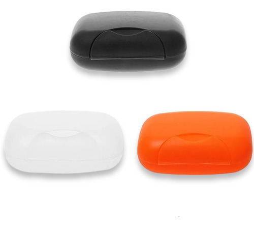 Jabonera Portatil Para Viaje O Gym Color Negro