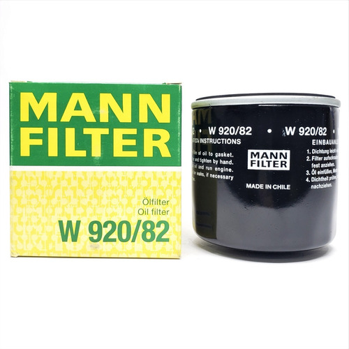 Filtro Aceite W920/82 Mann Filter Chery Chevrolet Great Wall