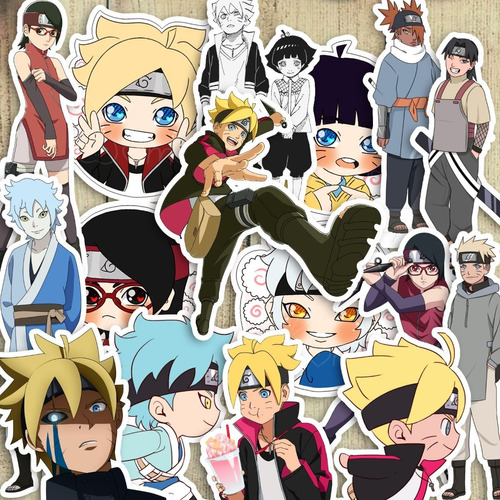 50 Calcomanías Boruto Stickers Etiqueta Calidad Naruto Next