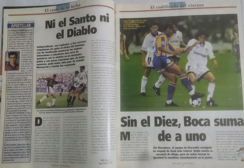 Solo Futbol 544 Lanus 0 Racing 3,colon 1 Vélez 2 ,chilavert (Usado)