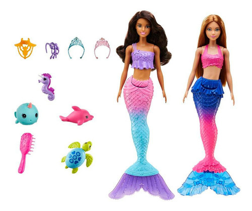 Disfraz de sirena de Barbie con accesorios - Mattel