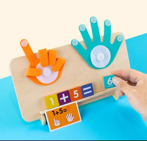 Juego Didáctico Sumar Y Restar Con Dedos Para Niños