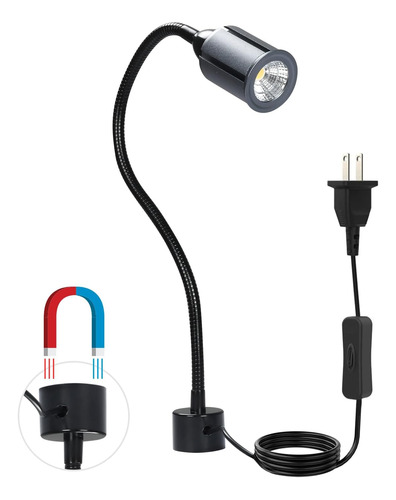 Led Luz Flexible Con Cuello De Ganso Magnético, 12w 6500k 1