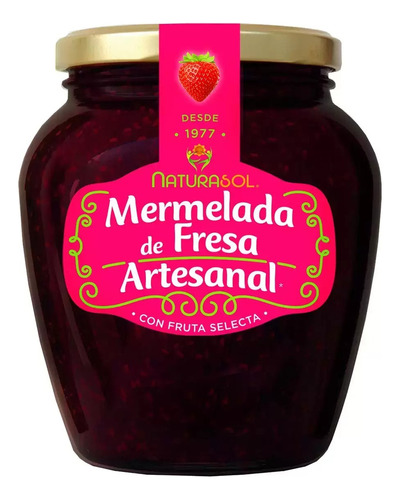 Mermelada De Fresa 100% Artesanal 870g Naturasol Riquisima!