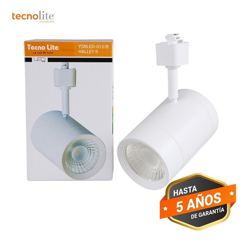 Lampara Ahorradora Led De Riel Luz Blanca Tecnolite