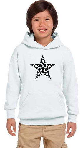 Poleron Con Diseño De Mandala Estrella Unicolor