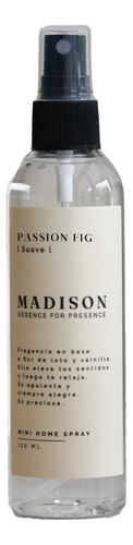 Mini Home Spray 120 Ml Passion Fig Transparente Madison