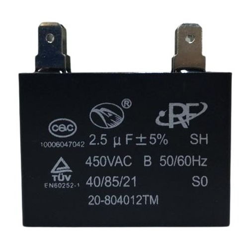 Capacitor De Marcha Cuadrado 2,5 Mf Uf + 5% 450v Con Palas