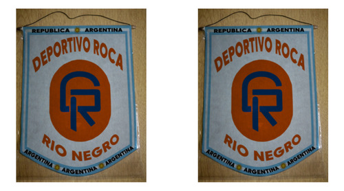 Banderin Mediano 27cm Deportivo Roca Rio Negro