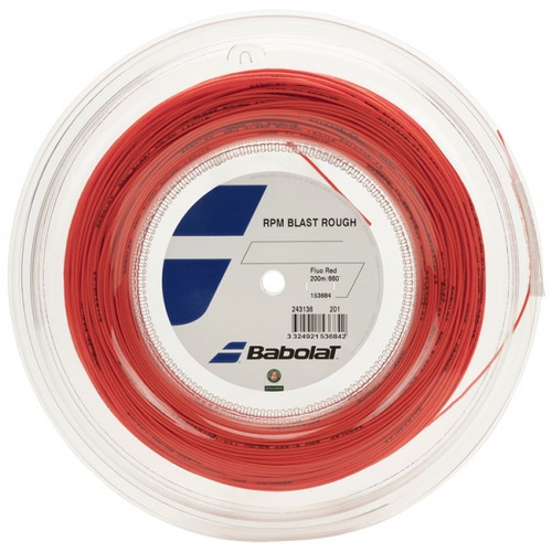 Rolo De Corda Babolat Rpm Rough 1.25 - Vermelho Fluor