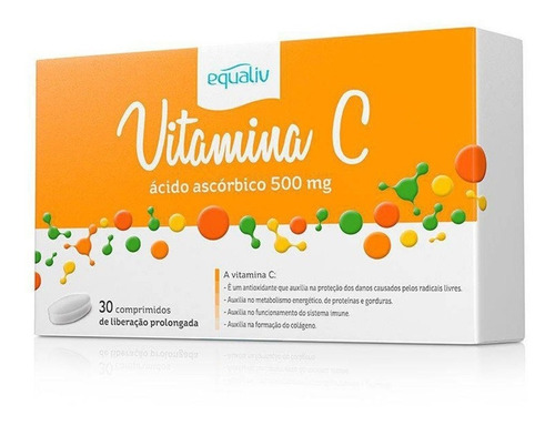 Vitamina C Equaliv 30 Comprimidos Liberação Prolongada 500