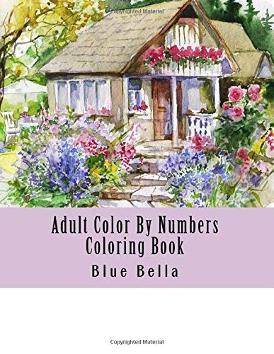 Adult Color By Numbers Coloring Book Easy Large Print Mega J