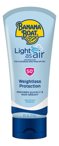 Banana Boat Light As Air Protetor Solar Spf 50+ - 177ml