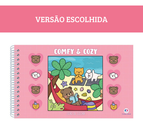 Livro De Colorir Comfy Cozy Bobbie Goods Capa Dura Desenhos Variados Folha Acetato Papel Gramatura 180g Edição Inédita Harry Potter