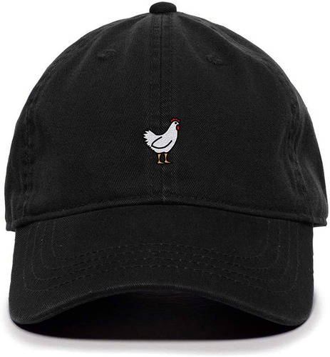 Gorra De Béisbol De Pollo Bordada De Algodón Ajustable Para