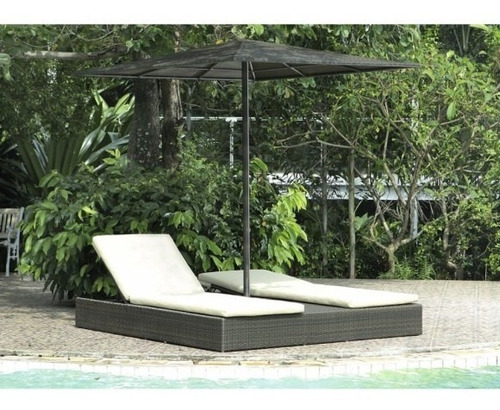 Imagen 2 de 3 de Colchoneta P/ Reposera En Ecocuero Impermeable 185 X 65 X 5