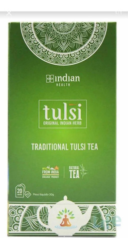 Chá Tulsi Tradicional - 20 Sachês - Indian Health