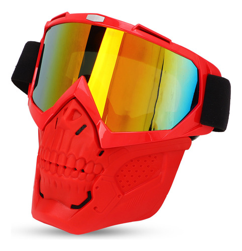 Lentes De Moto Con Diseño De Calavera Para Cubrir La Cara Y